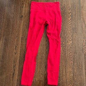 Athleta red high rise elation size small